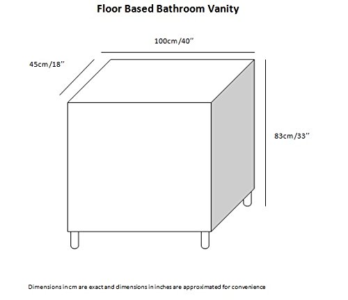 BAÏTA Max Basin cabinet 60x29,5xh65cm White and oak 